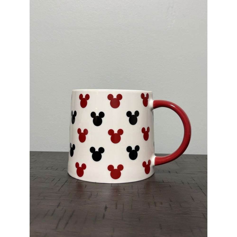 Disney Jumbo Mickey Mouse Blue Black Shadow Silhouette Ceramic Coffee Mug 28oz
